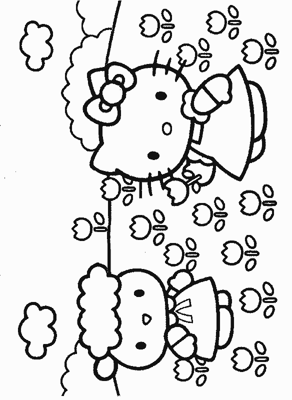 Hello Kitty kolorowanki